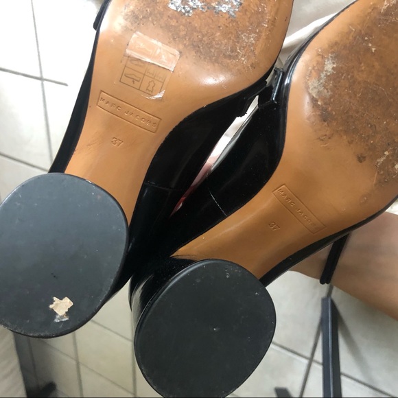 Marc Jacobs / Black Block Heel Mary Jane Pumps - Picture 6 of 8
